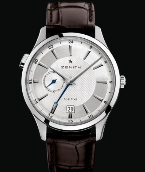 Replica Watch Zenith Captain Dual Time Zenith Watch Captain 03.2130.682.02.C498 Steel - Silver Dial