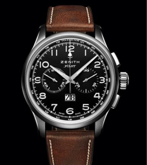 Replica Watch Zenith Pilot Big Date Special 03.2410.4010/21.C722 Steel - Calfskin Leather Strap