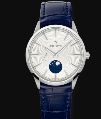 Zenith ELITE Moonphase 40.5mm steel case with white dial Replica Watch 03.3100.692/01.C922