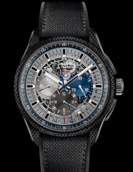 Replica Watch Zenith El Primero Lightweight 10.2260.400/69.R573 Carbon - Rubber and Nomex Strap