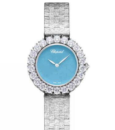 Chopard Replica Watch L’HEURE DU DIAMANT ROUND SMALL SMALL AUTOMATIC WHITE GOLD DIAMONDS 10A378-1004