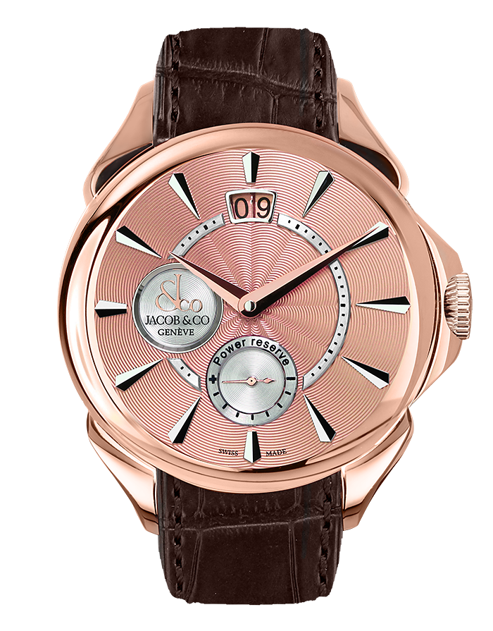 Jacob & Co. PALATIAL CLASSIC MANUAL BIG DATE ROSE GOLD Watch Replica PC400.40.NS.NB.A Jacob and Co Watch Price