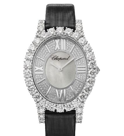Chopard Replica Watch L’HEURE DU DIAMANT OVAL MEDIUM 18K WHITE GOLD AND DIAMONDS 139383-1201 Chopard Replica Watch L’HEURE DU DIAMANT OVAL MEDIUM 18K WHITE GOLD AND DIAMONDS 139383-1201