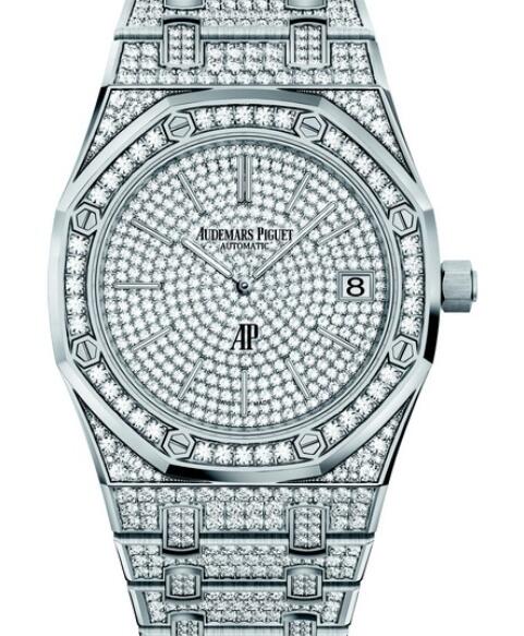 Replica watch Audemars Piguet Royal Oak Jumbo Extra-thin 15202BC.ZZ.1241BC.01 White Gold - Diamond - White Gold Bracelet white gold