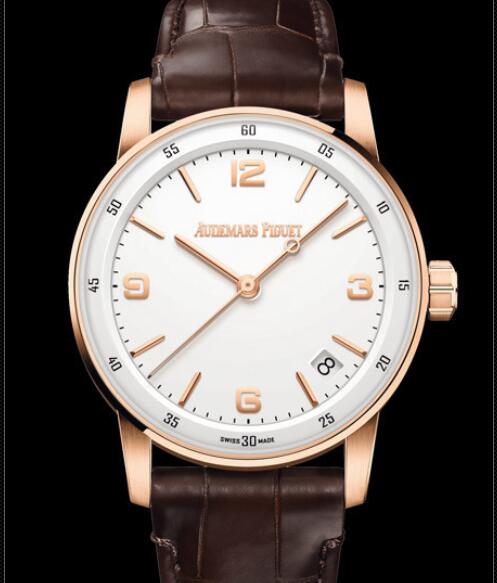 Replica Audemars Piguet Watch Code 11.59 Selfwinding 15210OR.OO.AO99CR.01 Pink Gold - White Dial - Strap Alligator Replica Audemars Piguet Watch Code 11.59 Selfwinding 15210OR.OO.AO99CR.01 Pink Gold - White Dial - Strap Alligator