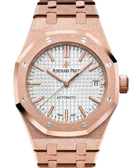 Replica watch Audemars Piguet Royal Oak Frosted Gold 15454OR.GG.1259OR.01 Pink Gold - Strap Pink Gold