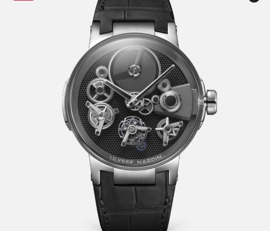 Ulysse Nardin Executive Tourbillon Free Wheel 44mm Replica Watch Price 1760-176