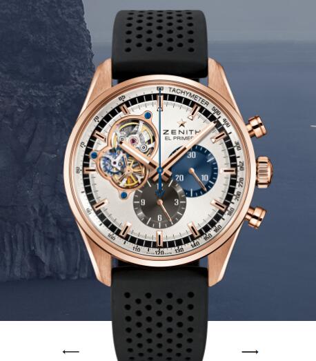 Replica Zenith Chronomaster Watch CHRONOMASTER EL PRIMERO OPEN Rose Gold Watch 18.2040.4061/69.R576