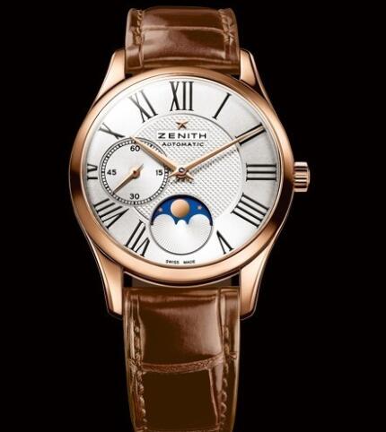 Zenith Watch for Women Replica Watch Zenith Elite Ultra Thin Lady Moonphase Héritage 18.2310.692/02.C709 Pink Gold - Alligator Bracelet Zenith Watch for Women Replica Watch Zenith Elite Ultra Thin Lady Moonphase Héritage 18.2310.692/02.C709 Pink Gold - Alligator Bracelet