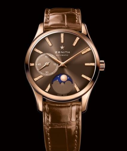 Zenith Watch for Women Replica Watch Zenith Elite Ultra Thin Lady Moonphase Héritage 18.2310.692/75.C709 Pink Gold - Alligator Bracelet Zenith Watch for Women Replica Watch Zenith Elite Ultra Thin Lady Moonphase Héritage 18.2310.692/75.C709 Pink Gold - Alligator Bracelet