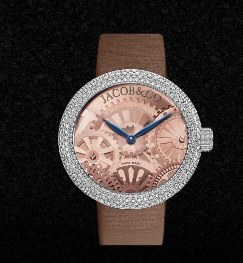 Jacob and Co BRILLIANT HALF PAVE Replica Watch 210.020.10.RH.OY.3RD Jacob and Co BRILLIANT HALF PAVE Replica Watch 210.020.10.RH.OY.3RD