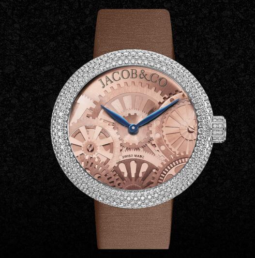 Jacob and Co BRILLIANT HALF PAVE Replica Watch 210.030.10.RH.OY.3RD Jacob and Co BRILLIANT HALF PAVE Replica Watch 210.030.10.RH.OY.3RD