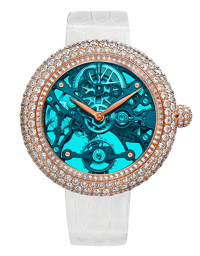Jacob & Co. Ladies Brilliant SKELETON NORTHERN LIGHTS ROSE GOLD Replica Watch BS431.40.RD.QB.A
