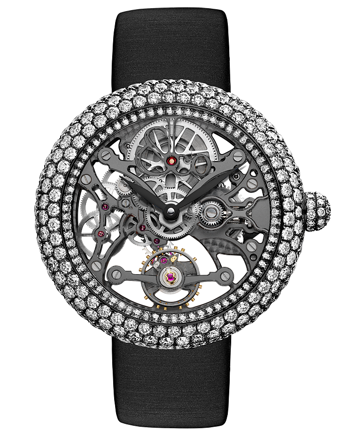 Jacob & Co. Ladies Brilliant SKELETON JEWELRY WHITE GOLD WITH BLACK DLC TREATMENT Replica Watch BS531.31.RD.AK.A