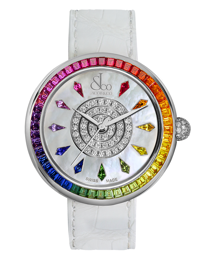 Jacob & Co. Ladies Brilliant RAINBOW WHITE GOLD Replica Watch BA537.30.GR.KW.A