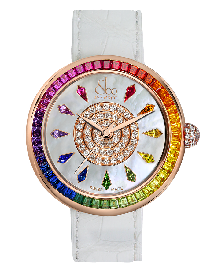 Jacob & Co. Ladies Brilliant RAINBOW ROSE GOLD Replica Watch BA537.40.GR.KW.A