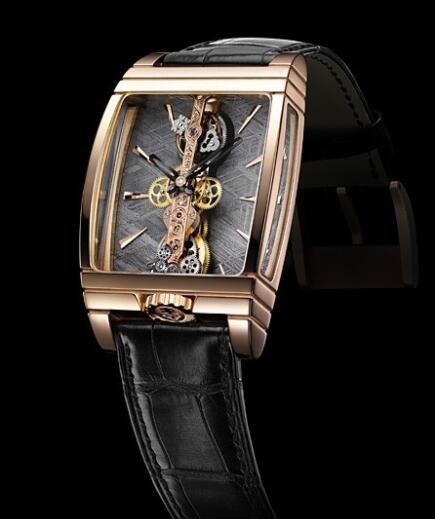 Corum Golden Brigde Tourbillon Replica Watch 213.100.55/0001 PX02 Red Gold - Meteorite Dial