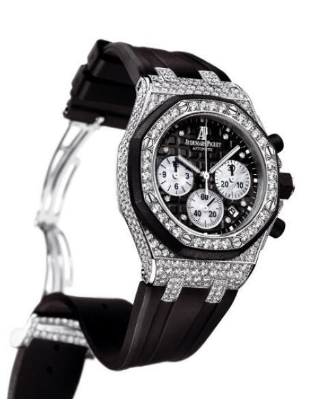 Replica Watch Audemars Piguet Chronographe Lady Royal Oak Offshore 26092CK.ZZ.D002CA.01 White Gold - Diamants