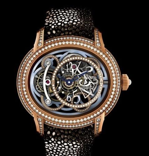 Replica Watch AUDEMARS PIGUET Tourbillon Millenary Calcédoine 26354OR.ZZ.D080GA.01 Or Rose - Diamonds