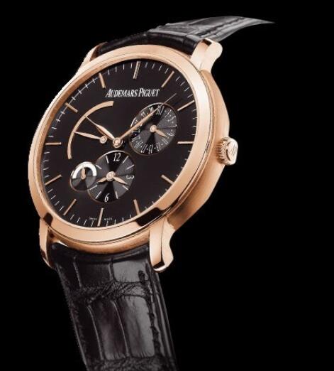 Replica Watch Audemars Piguet Double Fuseau Horaire Jules Audemars 26380OR.OO.D002CR.01 Pink Gold - Black Dial