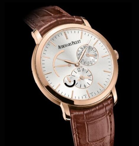 Replica Watch Audemars Piguet Double Fuseau Horaire Jules Audemars 26380OR.OO.D088CR.01 Pink Gold - Silver Dial Replica Watch Audemars Piguet Double Fuseau Horaire Jules Audemars 26380OR.OO.D088CR.01 Pink Gold - Silver Dial