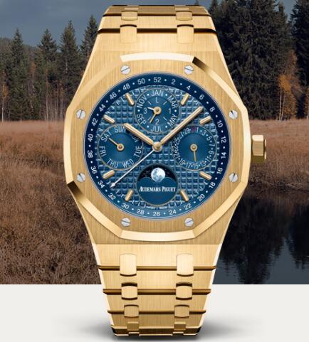 Audemars Piguet Royal Oak Perpetual Calendar Replica Watch Royal Oak Day Date Moon Phase 26574BA.OO.1220BA.01