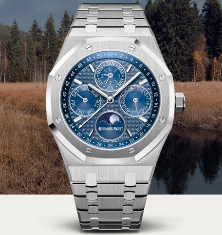 Audemars Piguet Royal Oak Perpetual Calendar Replica Watch Royal Oak Day Date Moon Phase 26574ST.OO.1220ST.02