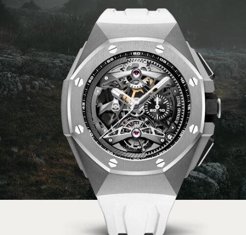 Replica Audemars Piguet ROYAL OAK CONCEPT TOURBILLON CHRONOGRAPH OPENWORKED SELFWINDING Watch 26587TI.OO.D010CA.01