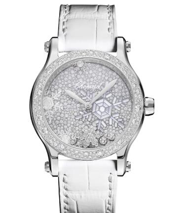Chopard Happy Snowflakes Watch Cheap Price 36 MM AUTOMATIC WHITE GOLD DIAMONDS 274891-1014