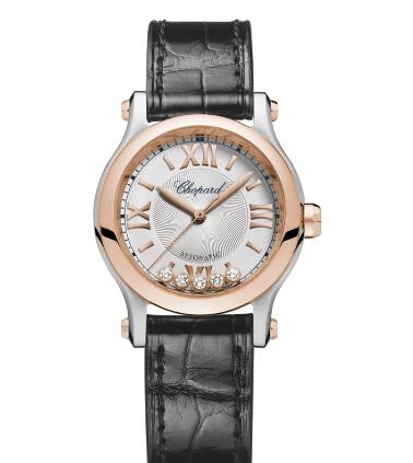 Chopard Happy Sport Watch Cheap Price 30 MM AUTOMATIC ROSE GOLD STAINLESS STEEL DIAMONDS 278573-6013