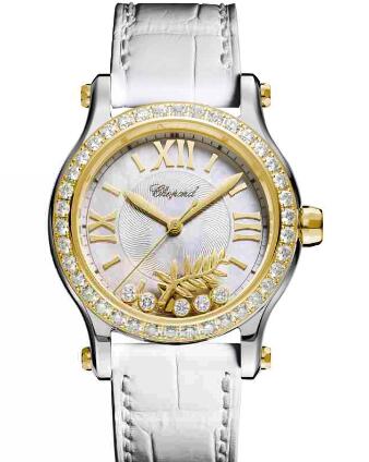 Chopard Happy Palm Watch Cheap Price 36 MM AUTOMATIC YELLOW GOLD STAINLESS STEEL DIAMONDS 278578-4001