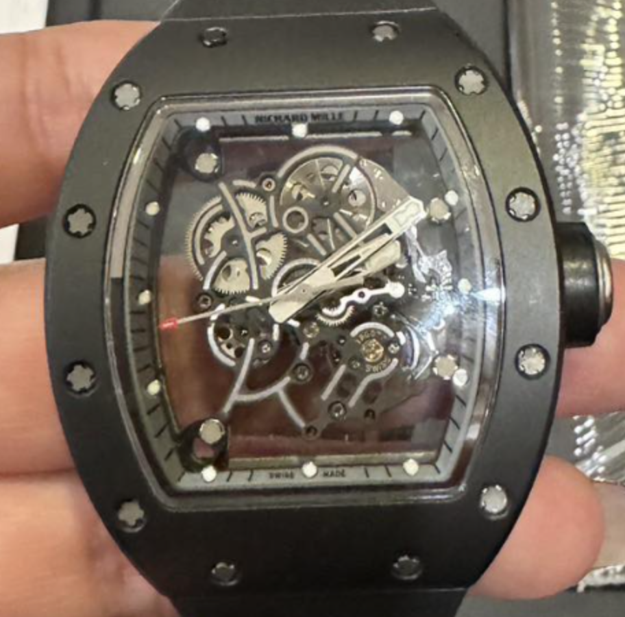 Richard Mille Replica Watch Titanium RM 055 Bubba Watson