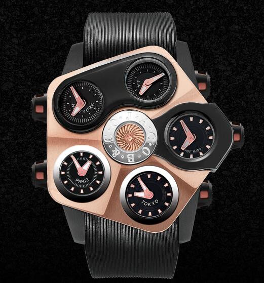 Jacob and Co Grand Five Time Zone Replica Watch 330.100.41.NS.KA.4NS