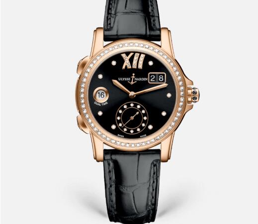 Ulysse Nardin Lady Dual Time 37.5 mm Replica Watch Price 3346-222B/30-02