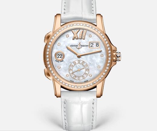 Ulysse Nardin Lady Dual Time 37.5 mm Replica Watch Price 3346-222B/391
