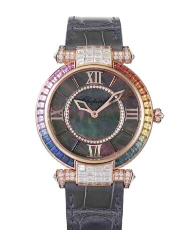 Chopard Imperiale Joaillerie Rainbow Watches for sale Review Replica 36 MM AUTOMATIC ROSE GOLD DIAMONDS 384242-5019 Chopard Imperiale Joaillerie Rainbow Watches for sale Review Replica 36 MM AUTOMATIC ROSE GOLD DIAMONDS 384242-5019