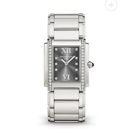 Patek Philippe Twenty 4 Price Women Replica Watch Stainless Steel Gray Dial Watch 4910/10A-010