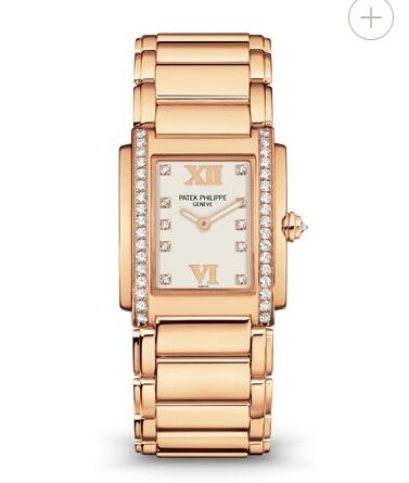 Patek Philippe Twenty 4 Price Women Replica Watch Rose Gold White Dial Watch 4910/11R-011