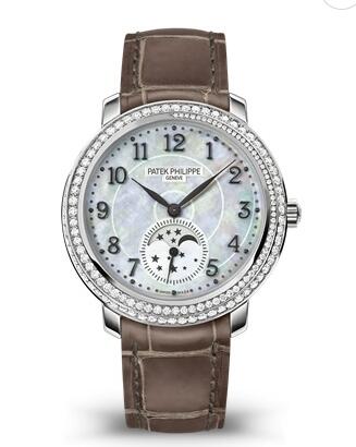 Cheapest Patek Philippe Watch Price Replica Complications Diamond Ribbon White Gold 4968G-010
