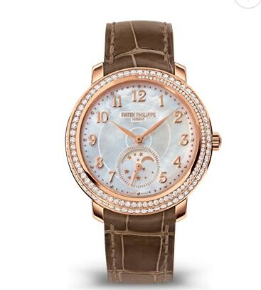 Cheapest Patek Philippe Watch Price Replica Complications Diamond Ribbon Rose Gold 4968R-001