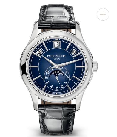 Cheapest Patek Philippe Watch Price Replica Complications Moon Phase White Gold Watch 5205G-013
