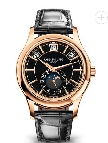 Cheapest Patek Philippe Watch Price Replica Complications Automatic Black Dial Watch 5205R-010