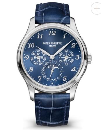 Cheapest Patek Philippe Watch Price Replica Grand Complications Blue Dial Perpetual Calendar 5327G-001