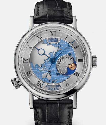 Breguet Classique Hora Mundi 5717 Cheap Price Replica Breguet Watch 5717PT/AS/9ZU