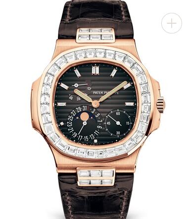 Patek Philippe Nautilus Watches Cheap Prices for Sale Replica Nautilus Moon Phase Rose Gold Watch 5724R-001