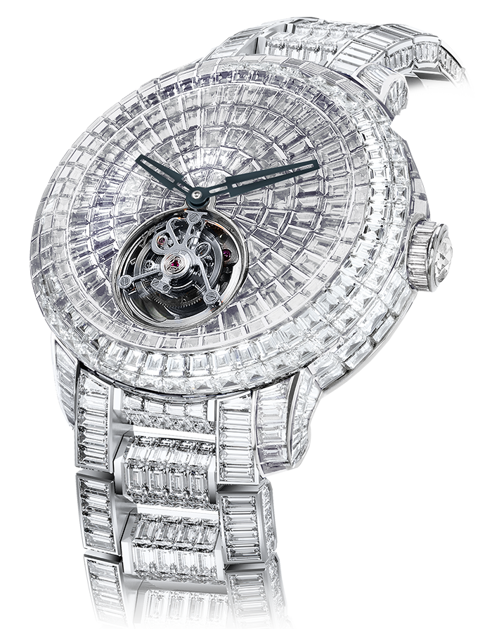 Jacob & Co. Caviar Tourbillon Diamond Bracelet Watch CV201.30.BD.BD.A30BA Jacob and Co Replica Watch