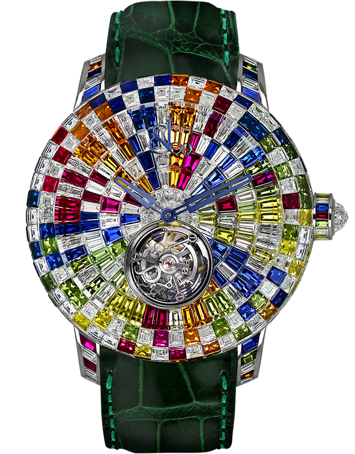 Jacob & Co. Caviar Tourbillon Arlequino Watch CV201.30.HX.HX.A Jacob and Co Replica Watch Jacob & Co. Caviar Tourbillon Arlequino Watch CV201.30.HX.HX.A Jacob and Co Replica Watch