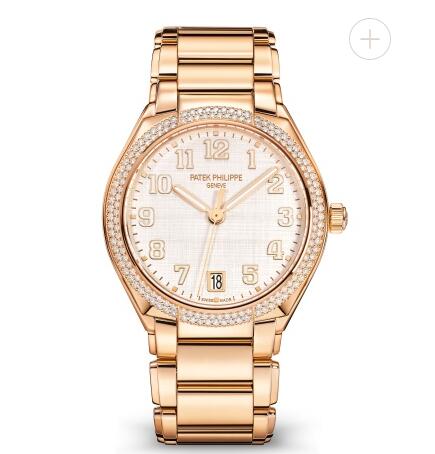 Patek Philippe Twenty 4 Price Women Replica Watch Automatic Rose Gold & Silvery Dial 7300/1200R-010