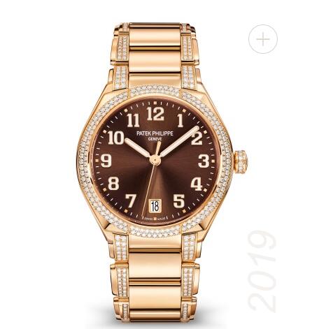 Patek Philippe Twenty 4 Price Women Replica Watch Automatic Rose Gold & Brown Dial 7300/1201R-010