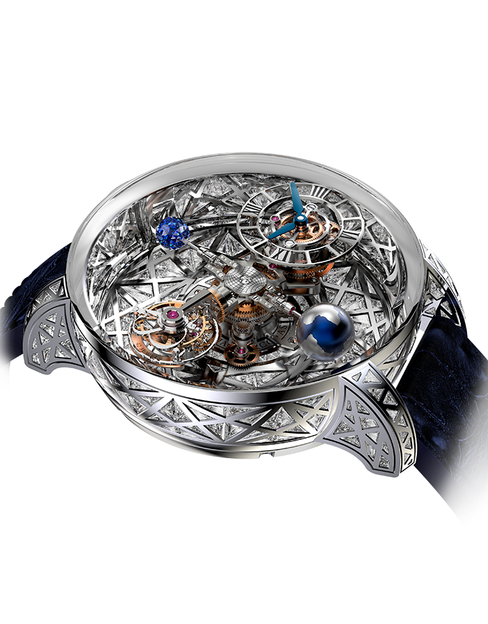 Jacob & Co. Astronomia Meteorite Triangle Diamonds Watch Replica AT800.30.HD.HD.A Jacob and Co Watch Price